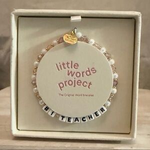 ⚡️Little Words Project "#1 TEACHER"  Bracelet